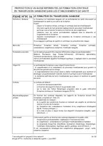 CONTROLE ULTIME PRE-TRANSFUSIONNEL : principes de sécurité