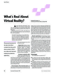 Special Report  What’s Real About