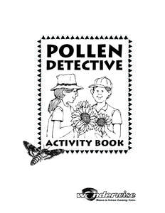 Pollen Detective activity book  Women in Science Learning Series