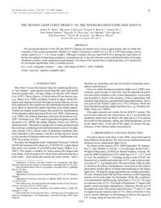 A  The Astronomical Journal, 134:1707Y1712, 2007 October # 2007. The American Astronomical Society. All rights reserved. Printed in U.S.A.  THE TRANSIT LIGHT CURVE PROJECT. VII. THE NOT-SO-BLOATED EXOPLANET HAT-P-1b