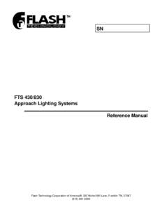 SN  FTSApproach Lighting Systems Reference Manual