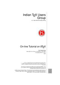 Indian TEX Users Group URL : http://www.river-valley.com/tug