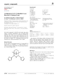 2,4-Bis(furan-2-yl)-1,5-dimethyl-3-azabicyclo[removed]nonan-9-one