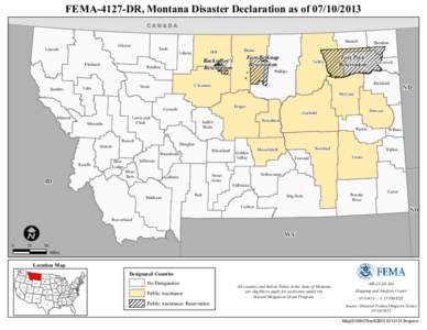 FEMA-4127-DR, Montana Disaster Declaration as of[removed]CANADA Glacier Lincoln