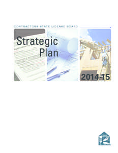 contractors state license board  Strategic Plan[removed]