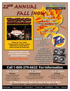 22  nd Annual Fall ShowParts