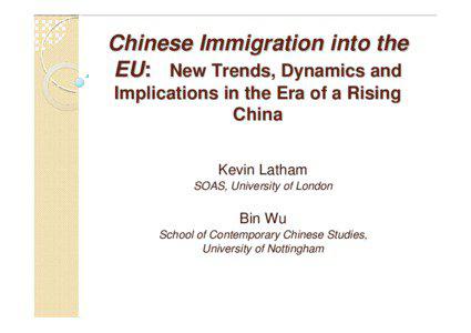 Bin Wu and Kevin Latham ECRAN 18 Oct