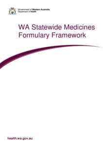 Statewide Medicines Formulary Framework