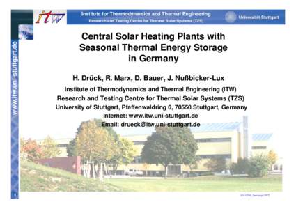 Technology / Central solar heating / Thermal energy storage / Solar water heating / Energy technology / Energy storage / Solar combisystem / Energy / Solar thermal energy / Heating /  ventilating /  and air conditioning