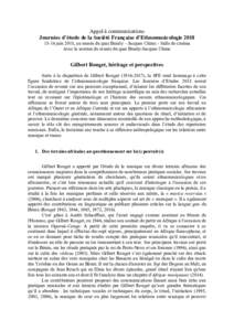 Appel à communications Journées d’étude de la Société Française d’Ethnomusicologiejuin 2018, au musée du quai Branly – Jacques Chirac - Salle de cinéma Avec le soutien du musée du quai Branly-J