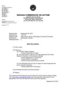 Indiana / Spectrum approach / Indiana General Assembly / Psychiatry / Medicine / Jean Breaux