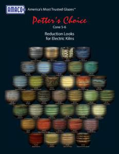 America’s Most Trusted Glazes™  Potter’s Choice Cone 5-6  Reduction Looks