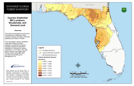 ALABAMA  STATEWIDE FLORIDA FOREST INVENTORY  GEORGIA