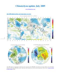 Climate4you update July 2009 www.climate4you.com July 2009 global surface air temperature overview  1