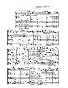 String Quartet in D Major, by C. Franck Courtesy of D.Siu and http://www.sheetmusicarchive.net