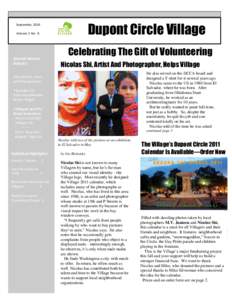 Dupont Circle Village VillVillVillage Celebrating The Gift of Volunteering  September, 2010