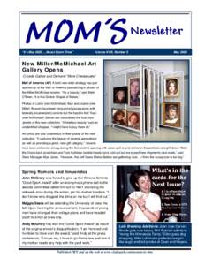 MOM’S  “It’s May 2005….About Damn Time” Newsletter