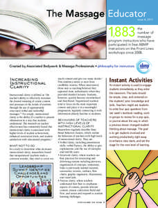 The Massage Educator  issue 4, 2011 1,883
