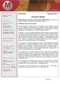 ASX Release  7 September 2011 MANTLE MINING ASX: MNM