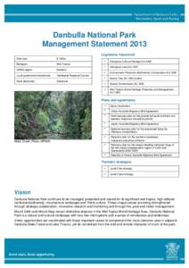 @@ National Park Management Statement 2013