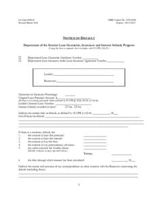 IA Form NOD10 Revised March 2010 OMB Control No[removed]Expires: [removed]