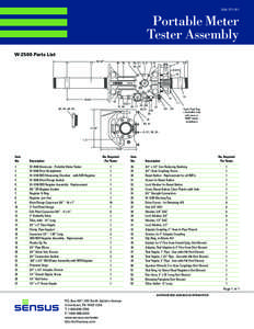 SM-771-R1  Portable Meter Tester Assembly W-2500 Parts List 15