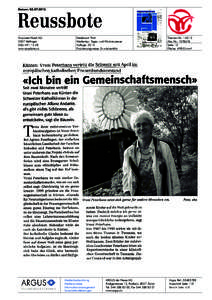 Datum: [removed]Druckerei Nüssli AG 5507 Mellingen[removed]www.reussbote.ch