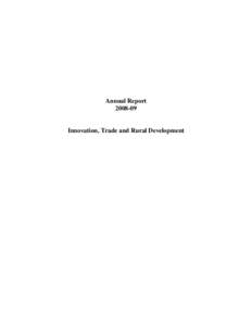 Private sector development / Structure / Confederation Building / Newfoundland and Labrador / AccountAbility / Innovation / Science / Department of Innovation /  Business and Rural Development / Higher education in Newfoundland and Labrador / Economics / Government of Newfoundland and Labrador / Economic development