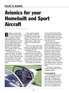 PILOT’S GUIDE  Avionics for your Homebuilt and Sport Aircraft B Y