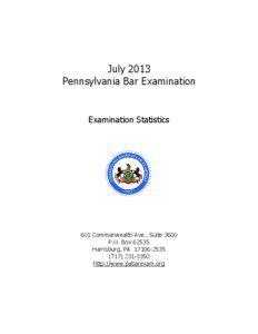 July 2013 Pennsylvania Bar Examination