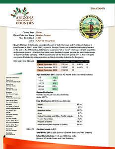 GILA COUNTY County Seat	 	Other Cities and Towns