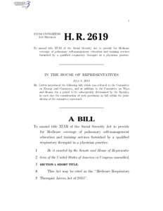 I  113TH CONGRESS 1ST SESSION  H. R. 2619