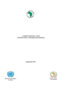 CLIMDEV SPECIAL FUND OPERATIONAL PROCEDURES MANUAL December 2011  Table of Contents