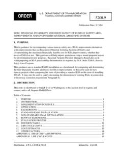 FAA Order[removed], Financial Feasibility and Equivalency of Runway Safety Area Improvements and Engineered Material Arresting Systems, 15 March 2004