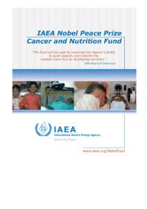 IAEA Nobel Peace Prize Cancer and Nutrition Fund