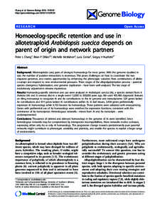 Chang et al. Genome Biology 2010, 11:R125 http://genomebiology.com[removed]R125 RESEARCH  Open Access