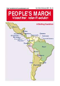 http//:peoplesmarch.googlepages.com  Vol :8 No:2,February 2007, Rs. 12 PEOPLE’S MARCH Voice of the Indian Revolution