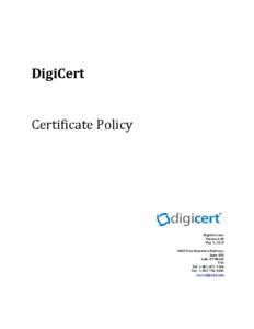 Microsoft Word - DigiCert_CP_v405-May[removed]doc