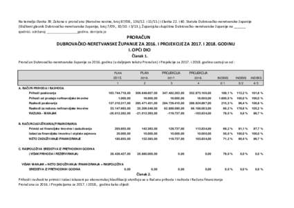 Na temelju članka 39. Zakona o proračunu (Narodne novine, broj 87/08., ii članka 22. i 40. Statuta Dubrovačko-neretvanske županije (Službeni glasnik Dubrovačko-neretvanske županije, broj 7/09., 1