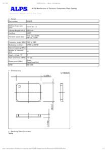 UGXZB Series - Basic information ALPS Manufacturer of Electronic Components/Parts Catalog B l uetooth™ Modul e ( A l l -i n One Ty pe)