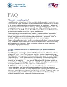 Microsoft Word - Mutual Recognition FAQs rv1.doc