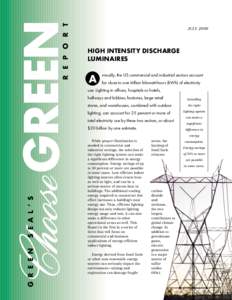 R E P O R T  JULY 2000 HIGH INTENSITY DISCHARGE LUMINAIRES