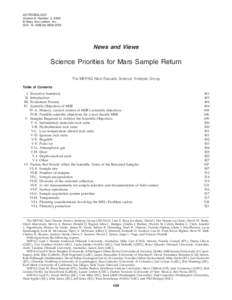 ASTROBIOLOGY Volume 8, Number 3, 2008 © Mary Ann Liebert, Inc. DOI: [removed]ast[removed]News and Views