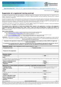 ATF-037 Temporary stand down under a registered training contract form