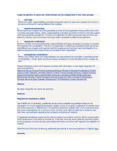 Civil union / Same-sex marriage / Civil Partnership Act / Civil partnership in the United Kingdom / Recognition of same-sex unions in Germany / Common-law marriage / Cohabitation agreement / Domestic partnership / Recognition of same-sex unions in Austria / Family law / Law / Marriage