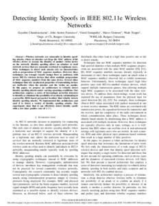 Computing / Computer network security / Network architecture / Wireless networking / Local area networks / IEEE 802.11 / Computer security / IEEE 802.11e-2005 / Wireless security / Denial-of-service attack / Data link layer / Transmission Control Protocol