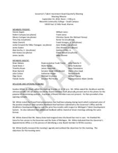 North Central Association of Colleges and Schools / Workforce Investment Act / Workforce Investment Board / Workforce development / Michigan / Macomb Community College / Metro Detroit / Michigan Community College Athletic Association