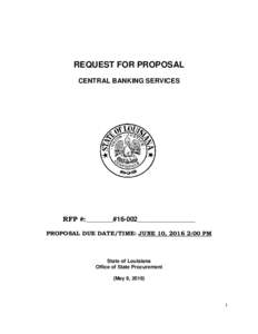 Economy / Business / Sales / Financial services / Bank / Request for proposal / Cash management / Proposal / Central bank / ING Group