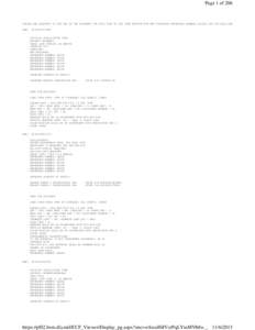 Page 1 of 206  PLEASE SEE GLOSSARY AT THE END OF THE DOCUMENT FOR FULL TEXT OF THE ITEM DESCRIPTION AND PACKAGING REFERENCE NUMBERS CALLED OUT FOR EACH NSN NSN:  [removed]