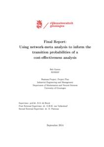 Methodology / University of Groningen / Decision analysis / Meta-analysis / Science / Knowledge / University Medical Center Groningen